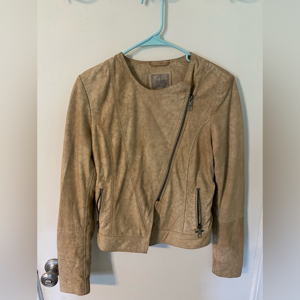 Guess Los Angeles 100% Goat Leather Jacket